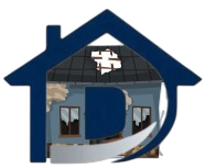 broken house with logo over it House is in such bad shape